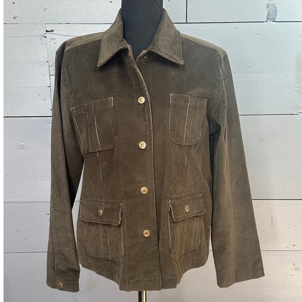 Dress Barn Brown Corduroy Jacket Size Small